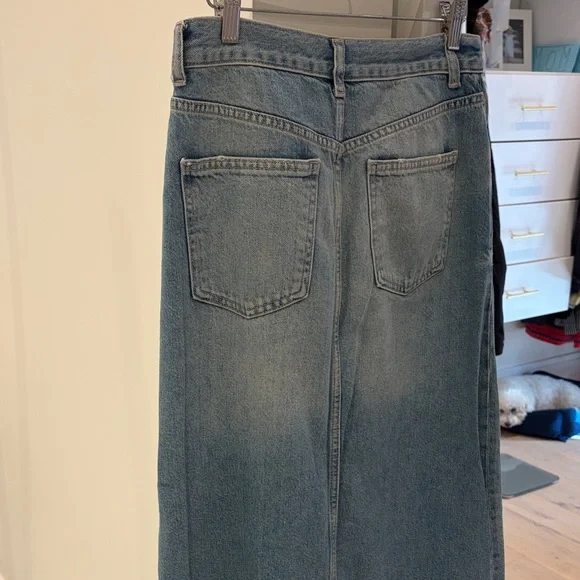 Zara women’s denim maxi skirt Blue - Picture 5 of 7